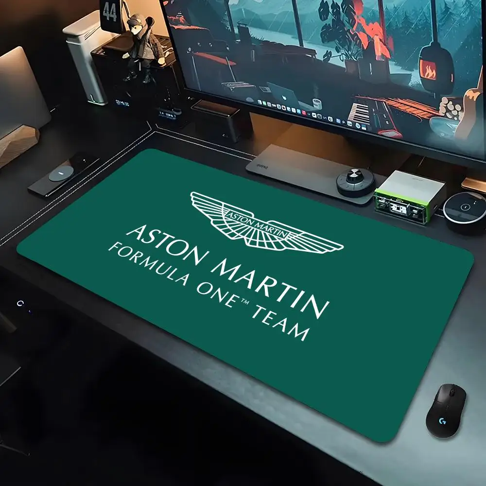 A-aston m-martin f1 einfarbiges mauspad hd druck groß 90x40cm büro computer tastatur mauspad xxl pc greek myth schreibtisch matte