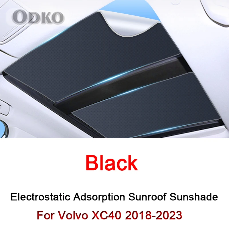 

Автомобильный электростатический солнцезащитный козырек Sunroof для Volvo XC40 2018-2022 2023, теплоизоляция, аксессуары для автомобиля