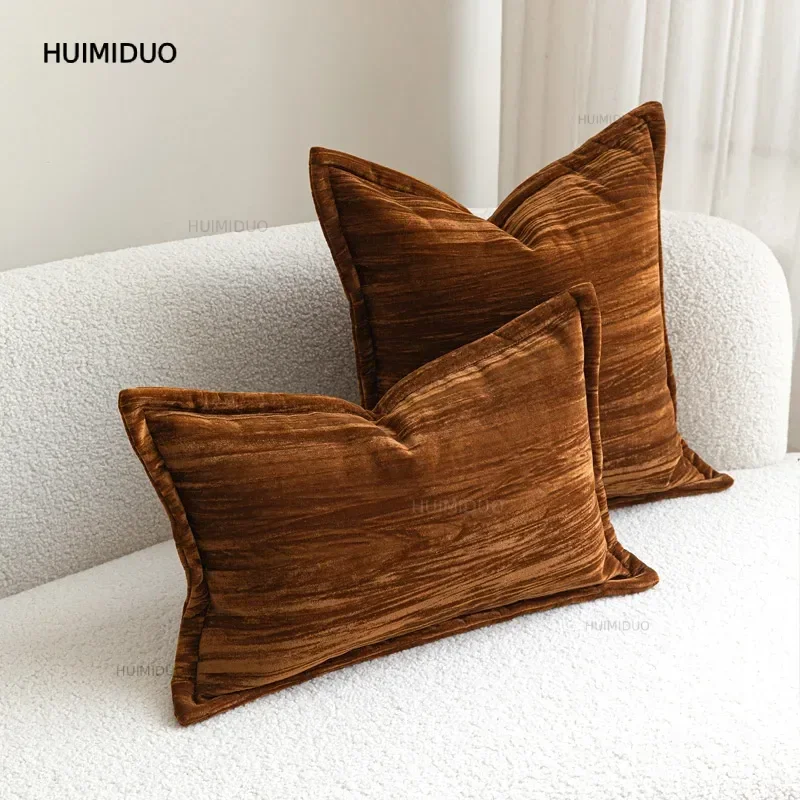 Amber Color Pillows Luxury Brown Orange Collection Cushion Case Modern Decorative Pillow Cover For Sofa Chair Home Decorations