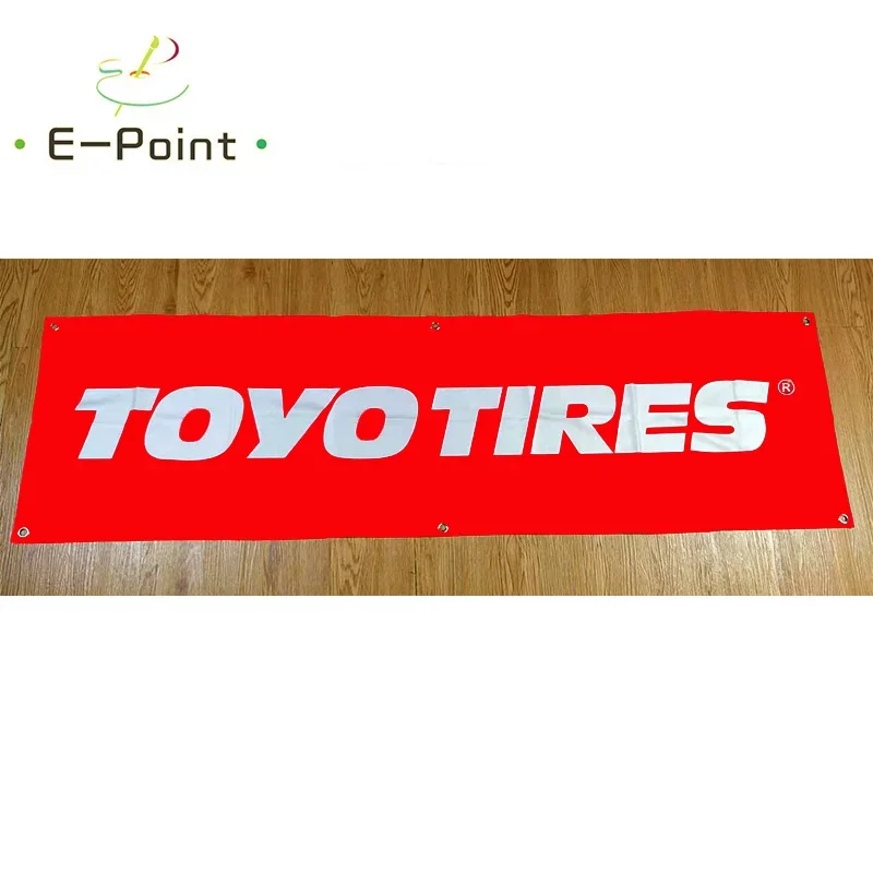 130G 150D Material Japan Toyo Tires Service Banner 1.5ft*5ft (45*150cm) Size for Home Flag Indoor Outdoor Decor yhx190