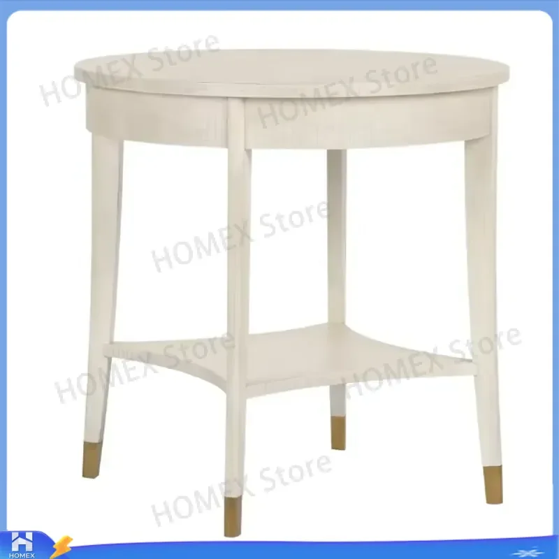 Nordic Solid Wood Side Table Modern Minimalist Bedside Nightstand Small Coffee Table for Living Room Bedroom Home Furniture
