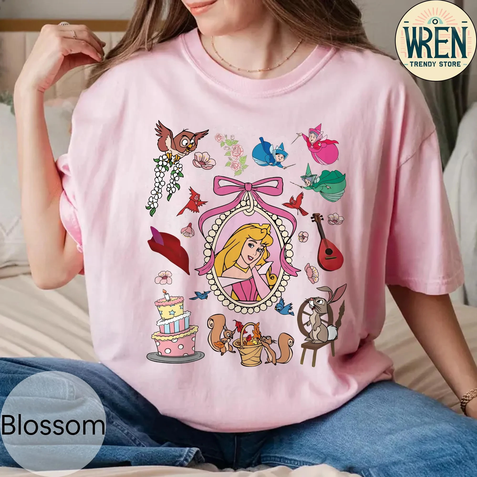 قميص أميرات ديزني الرجعية، قميص أميرات ديزني بارك، تي شيرت ديزني فاميلي للسفر، قميص ديزني وورلد، قميص حورية البحر الصغيرة