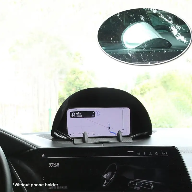 Car GPS Navigation Sun Visor Foldable Travel Navigation Mobile Phone Sunshade And Sun Protection Artifact Car Interior Accessory