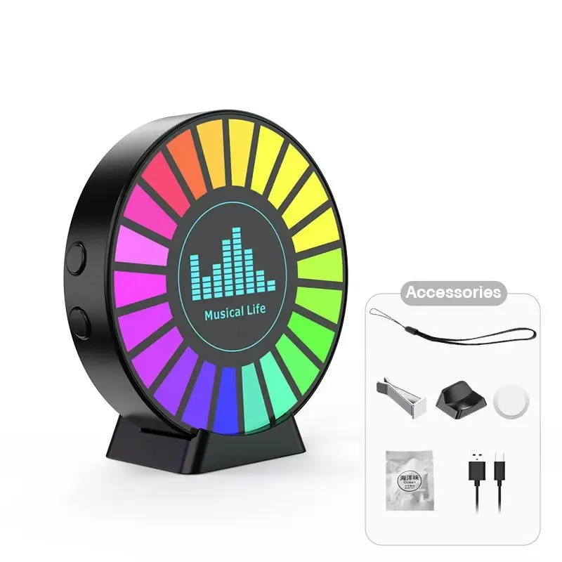 Aromatherapy magnetic pickup light RGB light LED light captures sound, converts music into lighting effects