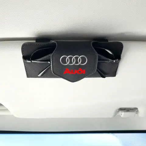 자동차 선 바이저 안경 케이스 안경 보관 홀더 액세서리 Audi A3 A4 B5 B6 A3 8P 8V 8L A5 A6 C6 C5 A1 A7 A8 Q2 Q3 TT RS3