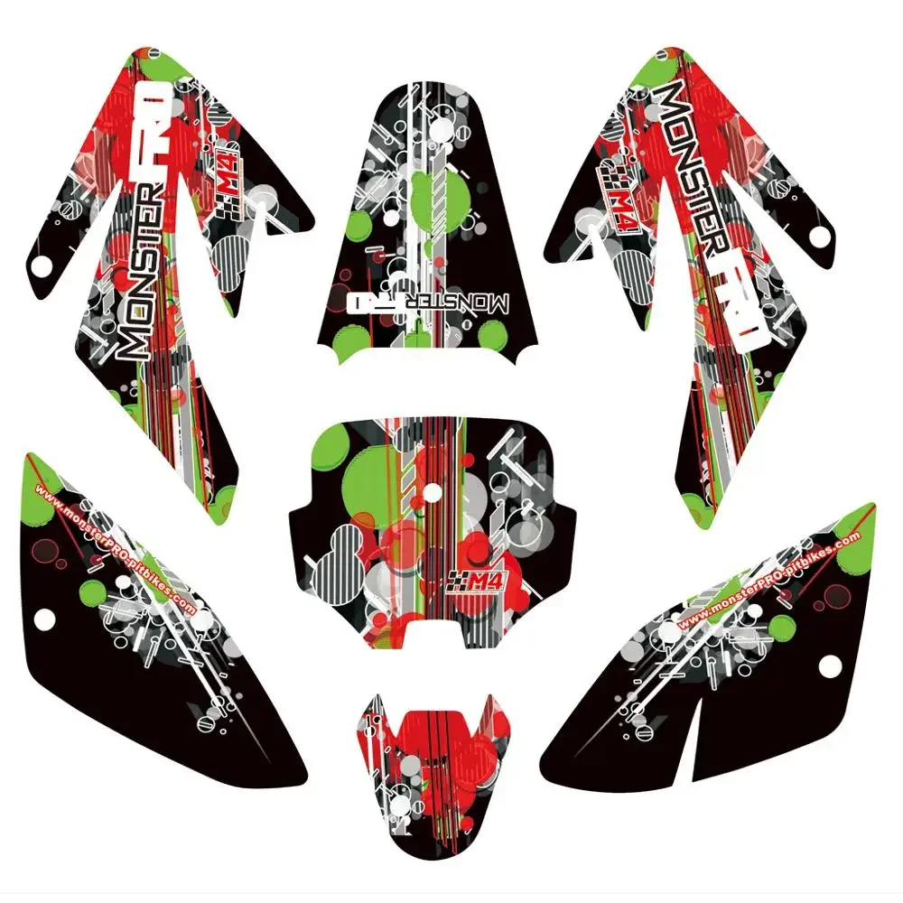Motor 3M CRF70 KIT grafico decalcomanie Sticker per Honda Dirt Pit Bike Parts CRF70 [numero limite!!!]