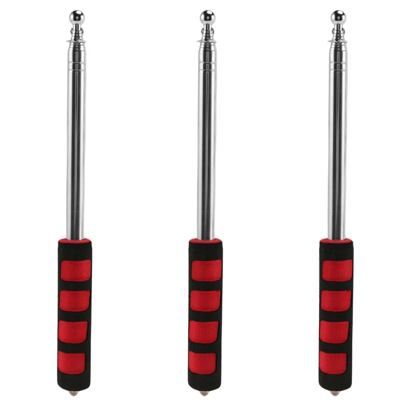 3X Extendable 2M Portable Telescopic Handheld Flag Pole Tool For Flags Windsock