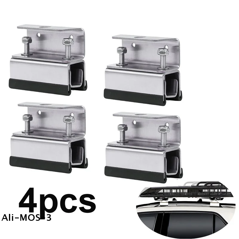 

【S】4Pcs Van Roof Rack Mount Kits RV Stainless Steel Photovoltaic Brackets Roof Rack Roof Box Fixed Brackets