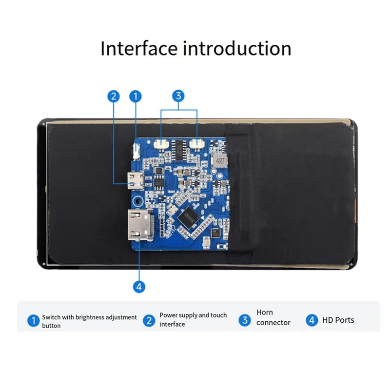 

For Raspberry Pi 6.25-Inch Touch Screen 720X1560 Full Lamination -Compatible Interface Ips Display Touch Screen