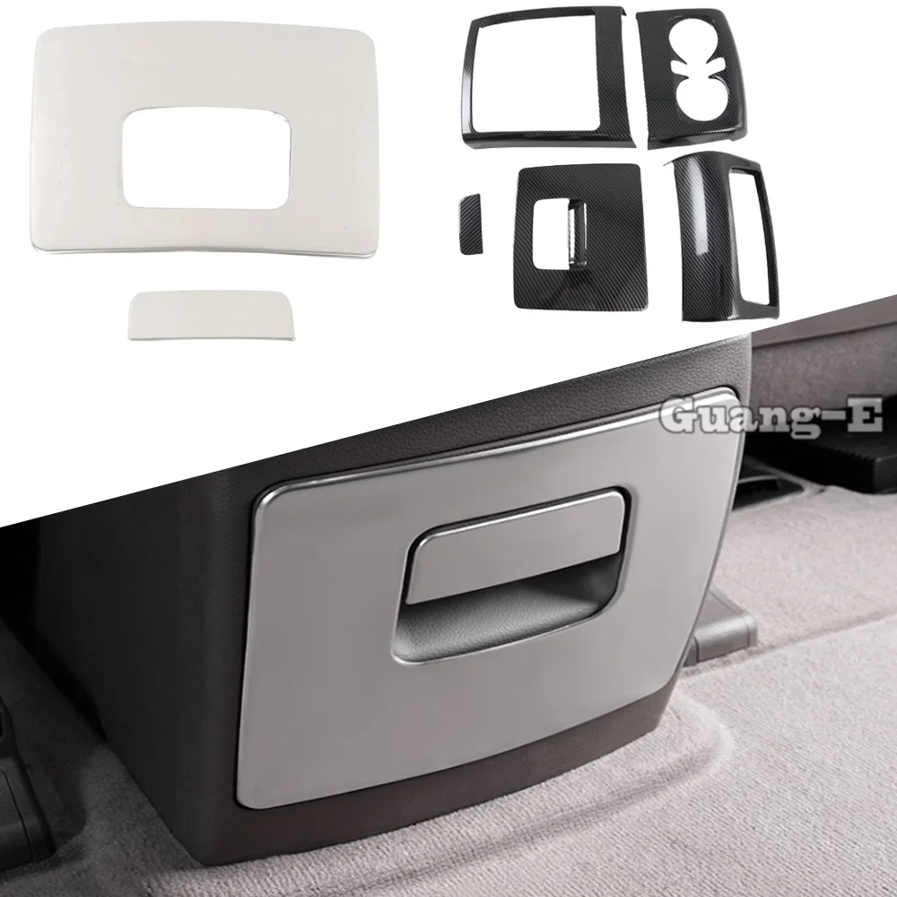 For Kia Carnival Sedona KA4 2021 2022 2023 2024 ABS/Steel Car Storage Box Panel Cover Trim Decoration Frame Inner Accessories