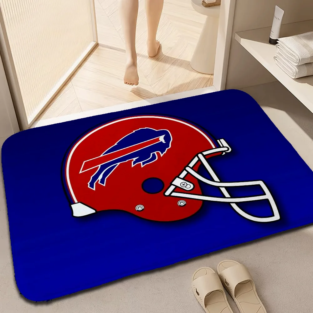 Doormat Entrance Door B-Buffalo Bills Living Room Mat Carpets for Bedroom Floor Mats Custom Carpet for Kitchen Home Customized