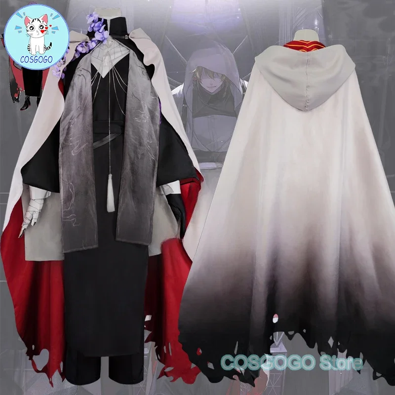 NIJISANJI Vtuber Fushimi Gaku Cosplay Costume Kanakana Cosplay Halloween Outfits Men Archbishop Robe