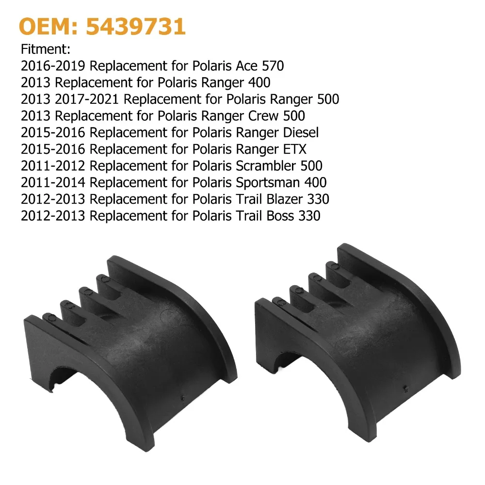 2pcs Plastic Steering Upper Bushing Hard To Fracture Upper Steering Bushings for Polaris Ranger 400 500 570 800 view 2
