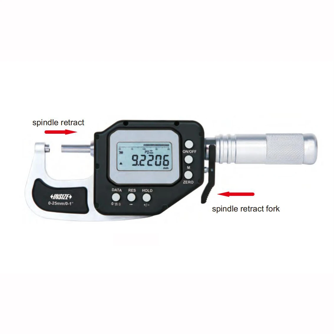 2025 Insize 3350-25/3350-50/3350-75/3350-100 resolution 0.0002mm high precision Digital Micrometers