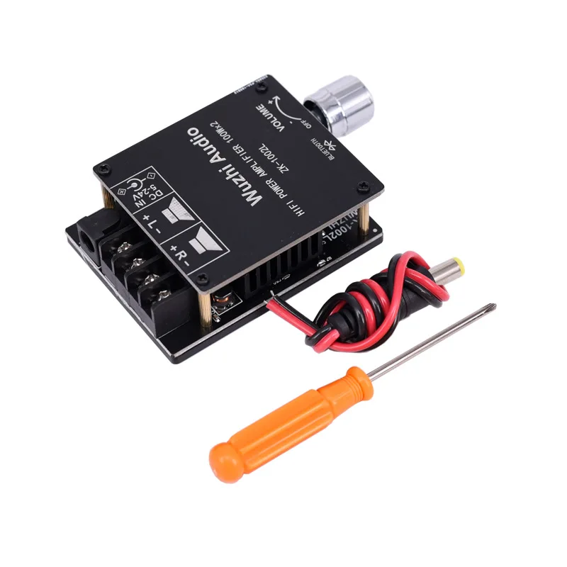 ZK-1002L MINI Bluetooth 5.0 DC 5-24V Wireless Audio Digital Power Amplifier Stereo Board 100Wx2 Bluetooth Amp Amplifier