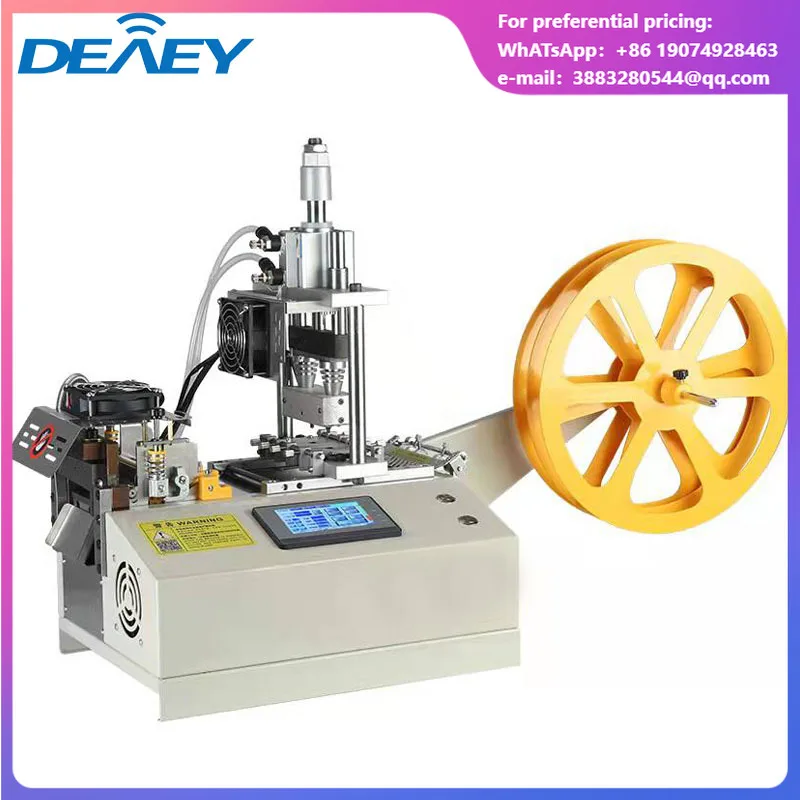 Computer Punching Hot Ribbon Nylon Polyester Webbing Strap Belt Cutting Machine