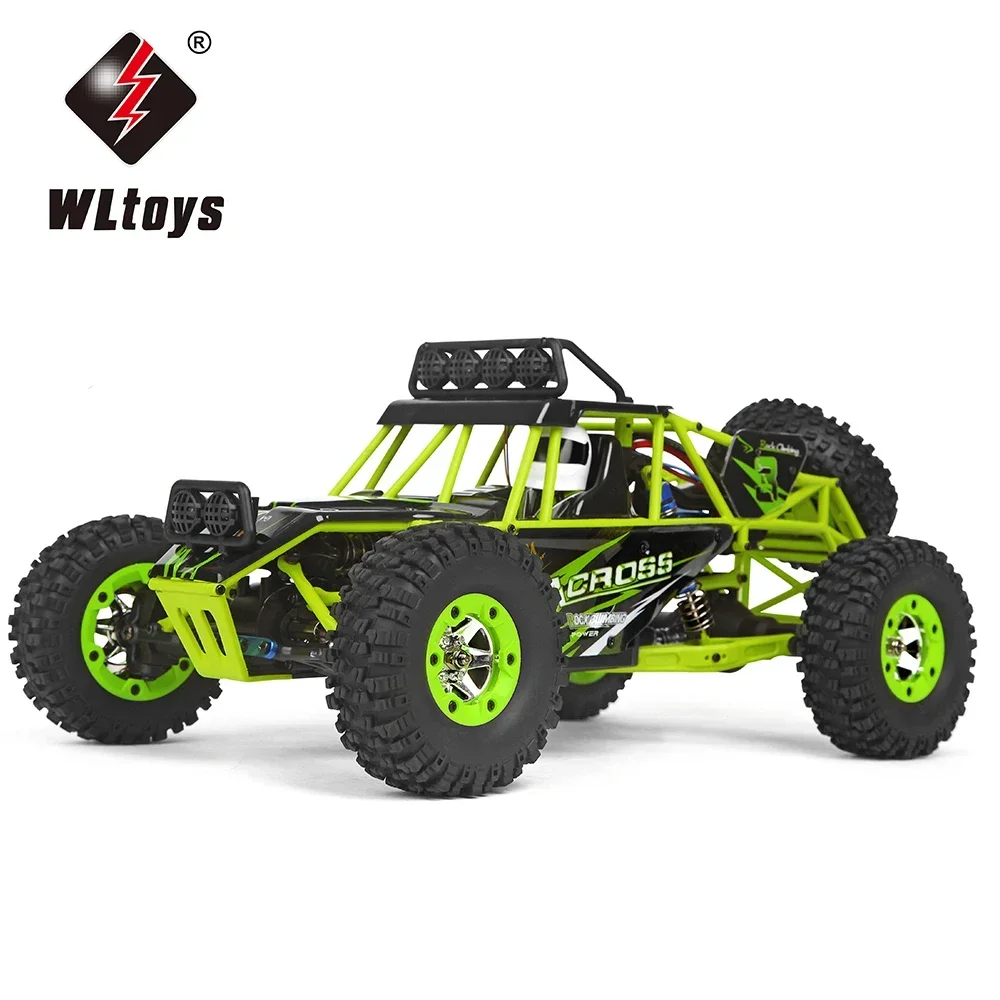 WLtoys WL 12428 1/12 4WD RC Racing Car High Speed Off-Road Remote Control Alloy Climbing Truck LED Light Buggy Toys Kids Gift