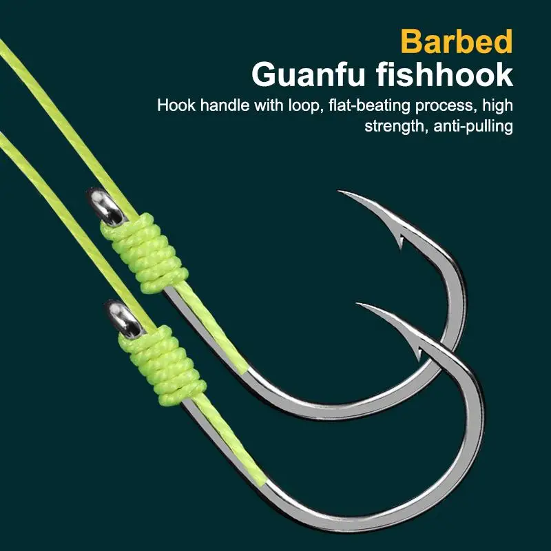 Neuester 1er-Pack Hakenköderkäfig mit vier Haken aus Karbonstahl, Schnurgruppe, Feeder, Sinker, Float, scharfe Angelköderkäfig-Werkzeuge – Detail 4