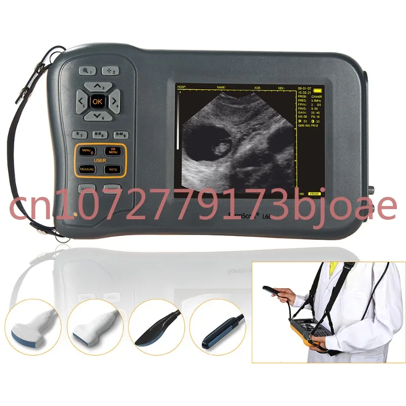 5.8 Inch Farm Portable Ultrasound Scanner Machine Sheep Pig Cow Equine Pregnancy Veterinary Equipment Farmscan L60 USG Ecografo