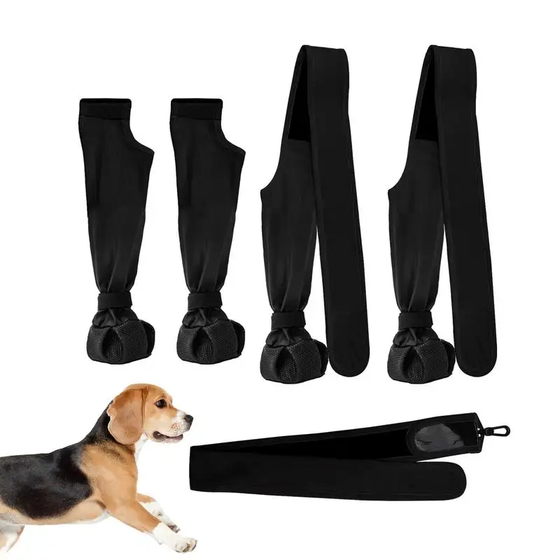 Dog Suspender Boots Waterproof Paw Protectors Soft Puppy Boots Pet Products for Winter Snowy Day Outdoor Walking Wet Weather