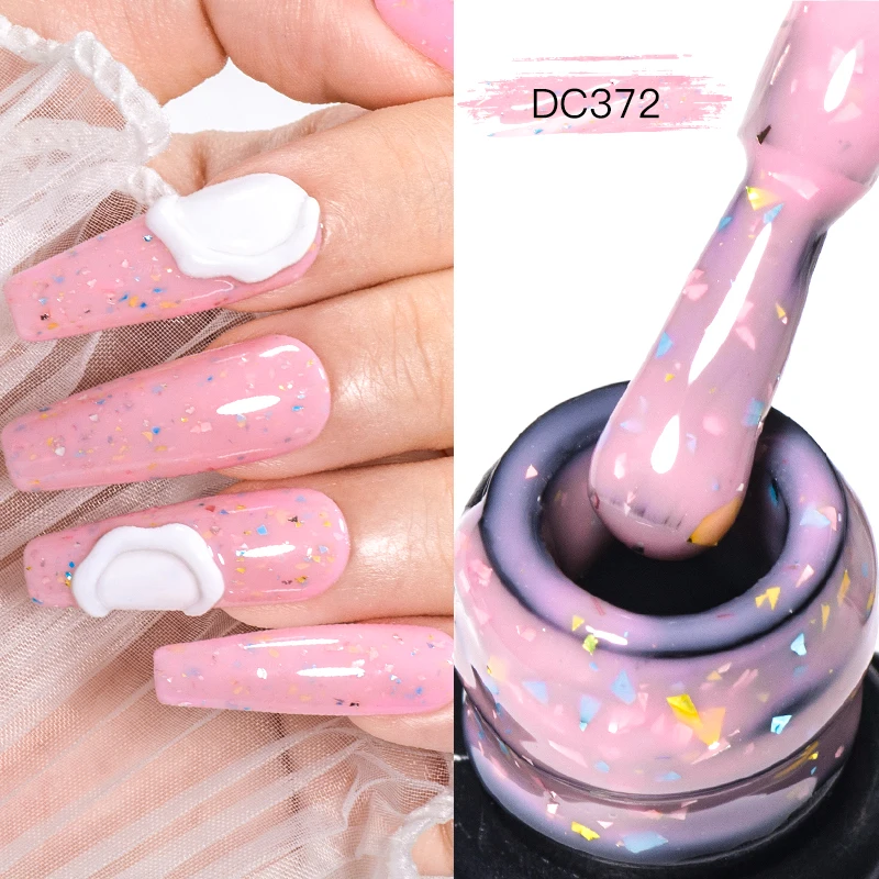 Mtssii 7ml Multicolour Rubber Base Gel Nail Polish Pink White Summer Candy Semi Permanent UV LED Art Gel Varnish Soak Off Nails