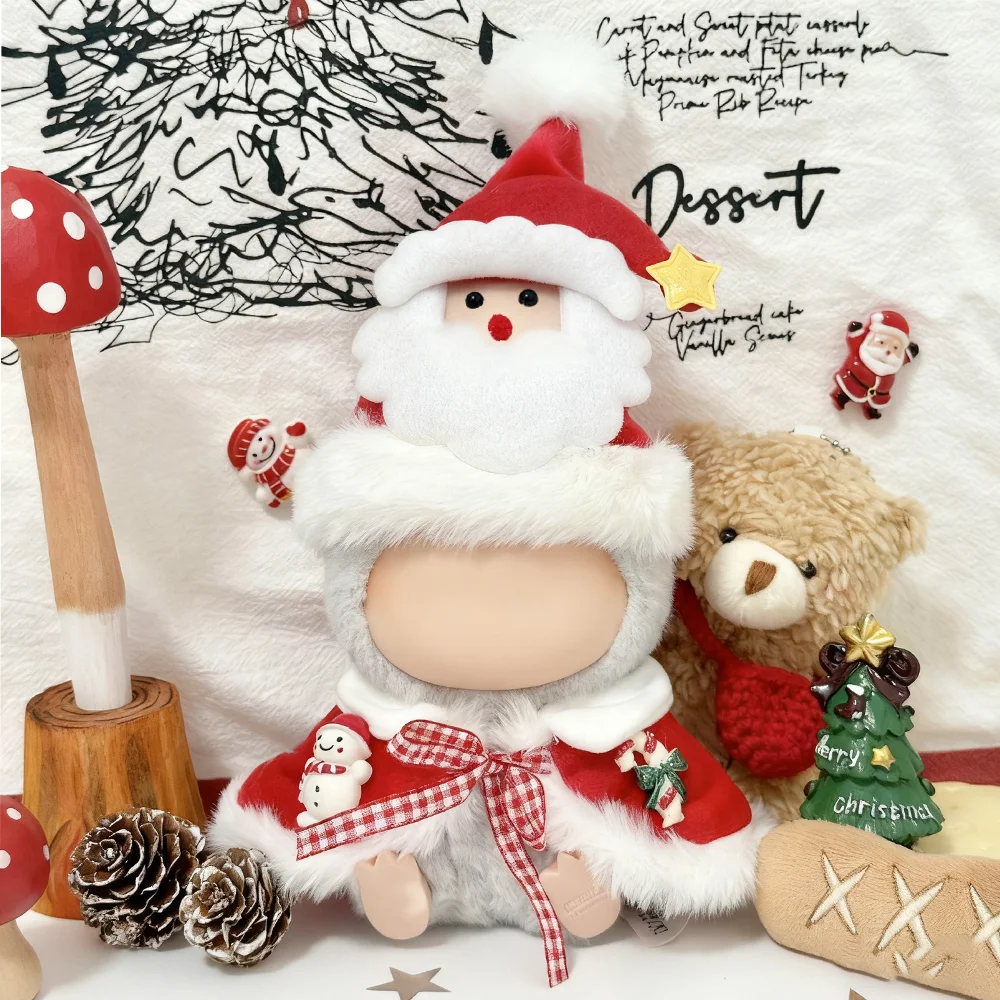 ミニクリスマステーマ人形服 V1V2V3 ラブブ服アクセサリーサンタクロースとジンジャーブレッドマンスタイリング衣装
