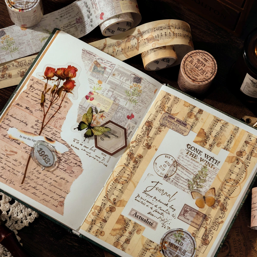 خمر اشي أشرطة 35 سنتيمتر دورة DIY بها بنفسك سكرابوكينغ ديكور غير المرغوب فيه مجلة كلية القرطاسية أشرطة الحرفية 30 مللي متر/40 مللي متر/50 مللي متر * 2 متر #4