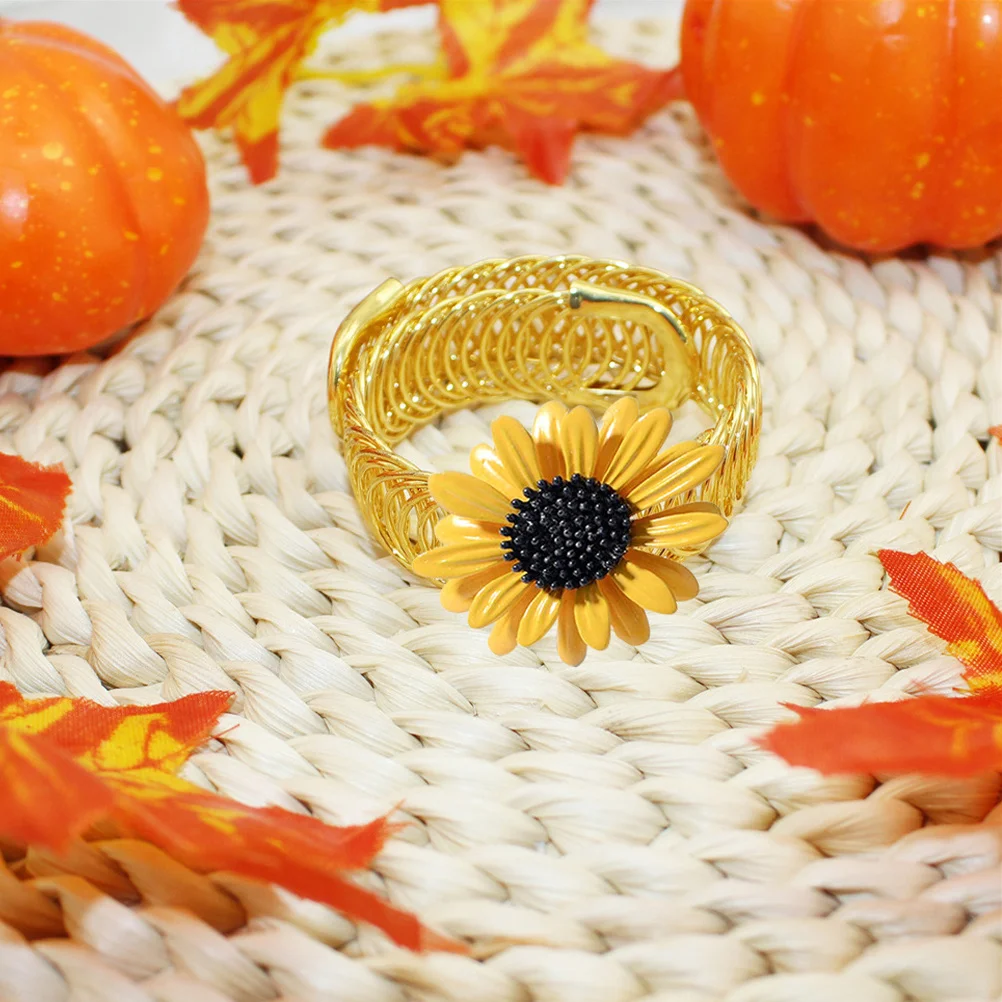 

2Pcs Curtain Tieback Buckles Sunflower Design Metal Decorative Curtain Holders for Living Room Bedroom Kitchen Decor Curtains