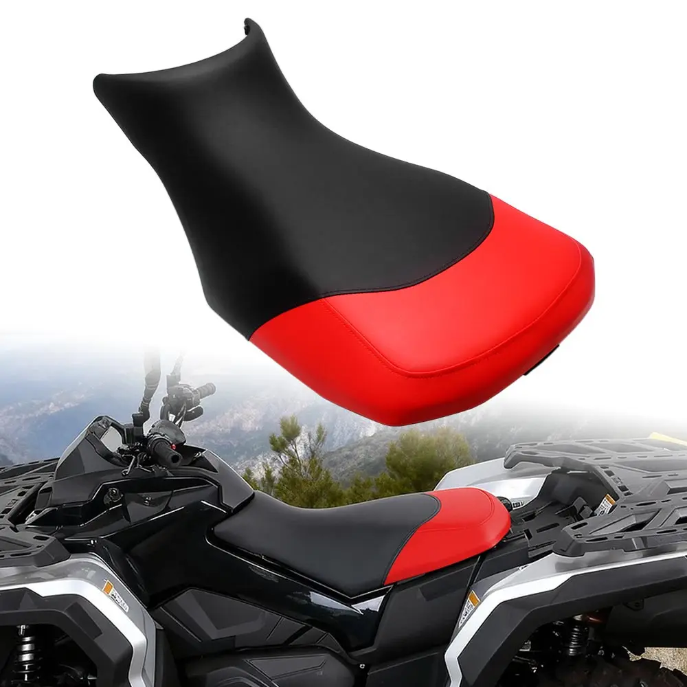 ATV For Can-Am Outlander 400 450 500 L 570 650 850 800R 1000R MAX 2013-2025 Complete Leather Seat Pad Cover Assembly Black Red