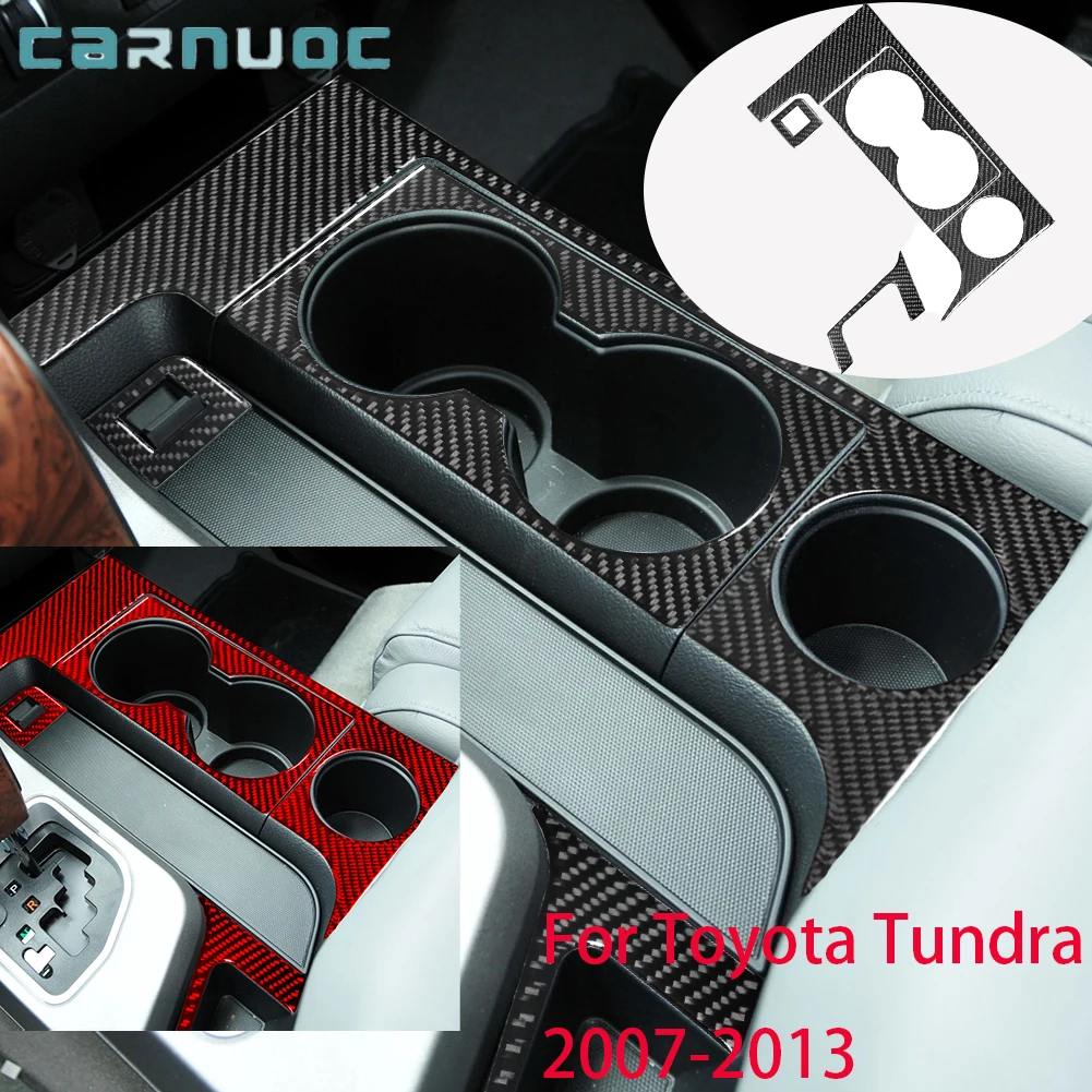 For Fits Toyota Tundra 2007 2008 2009 2010-2013 Car Accessories Carbon Fiber Central Control Decorative Panel Strip Sticker