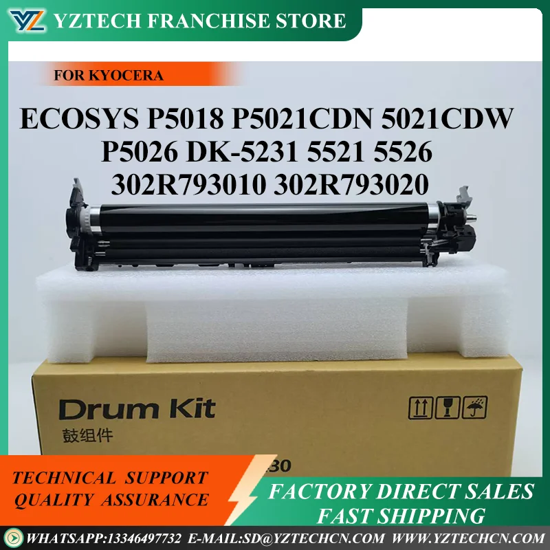 

DK-5230 DK-5231 Drum Unit 302R793010 302R793020 for Kyocera ECOSYS P5018 P5021cdn P5021cdw P5026 M5521 M5526 Drum Kit 100K