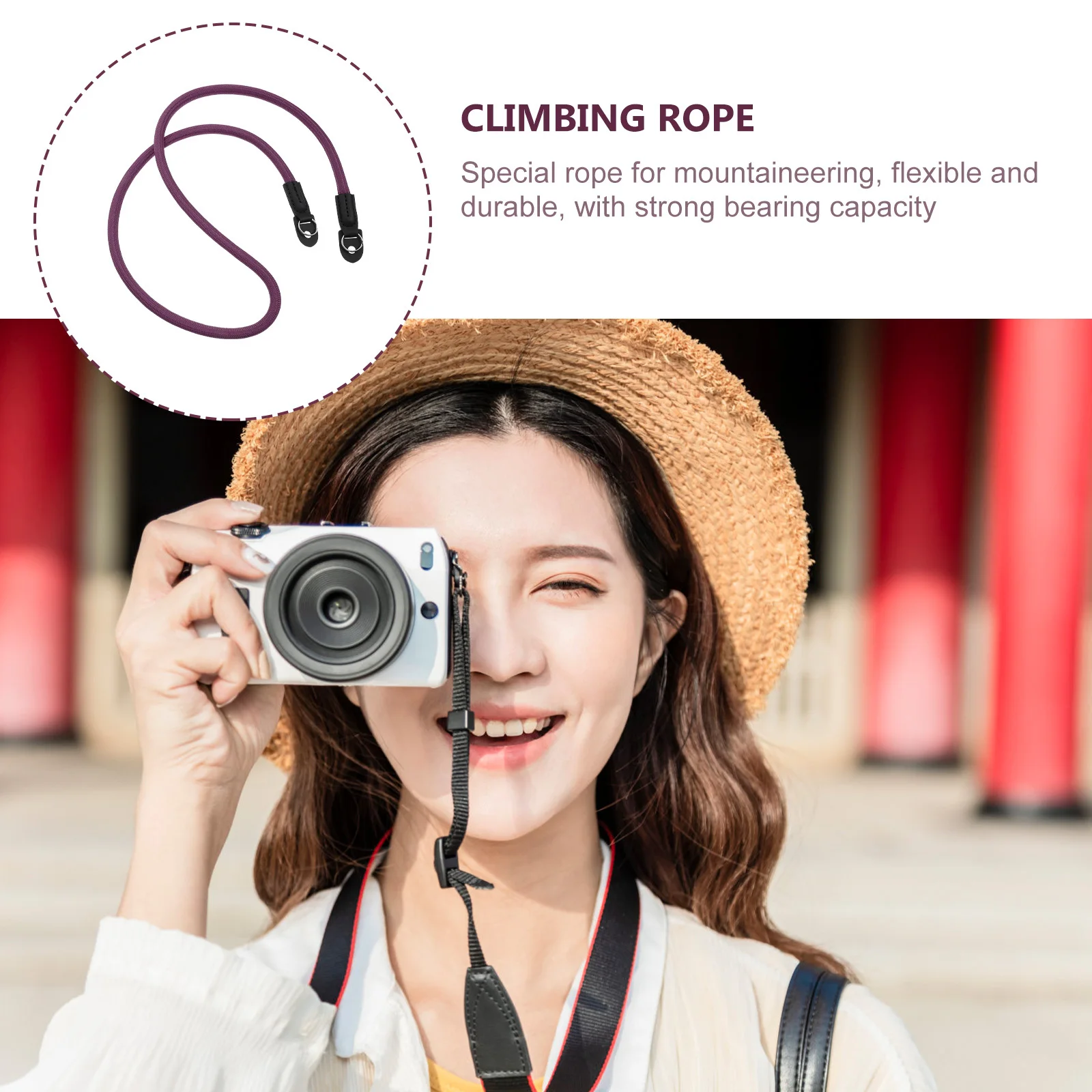 

Stainless Steel Microfiber Camera Neck Strap Shoulder Belt Elastic Comfortable Durable Strong Load Capacity Lightweight Easy