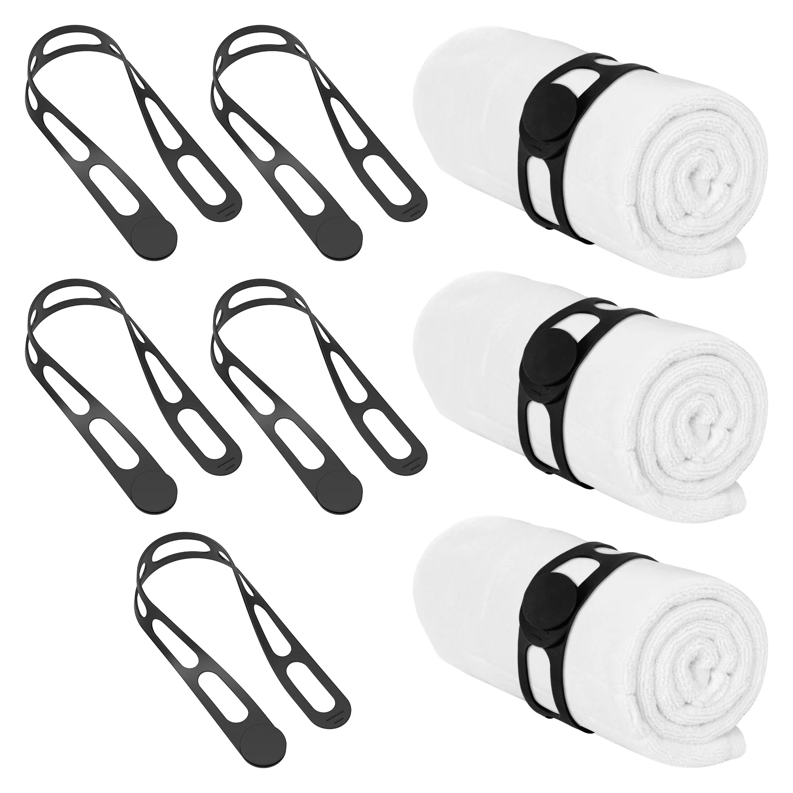 Silicone Strap Bicycle Light Strap Bike Handlebar Flashlight Mount Holder Strap High Elastic Multipurpose Light Holder Fix Tie