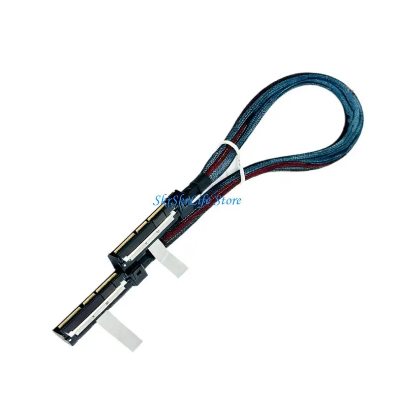 E65E PCIe 5.0 GEN Z 4C Cable With Gold Plates Contacts For Operation In Harsh Environment