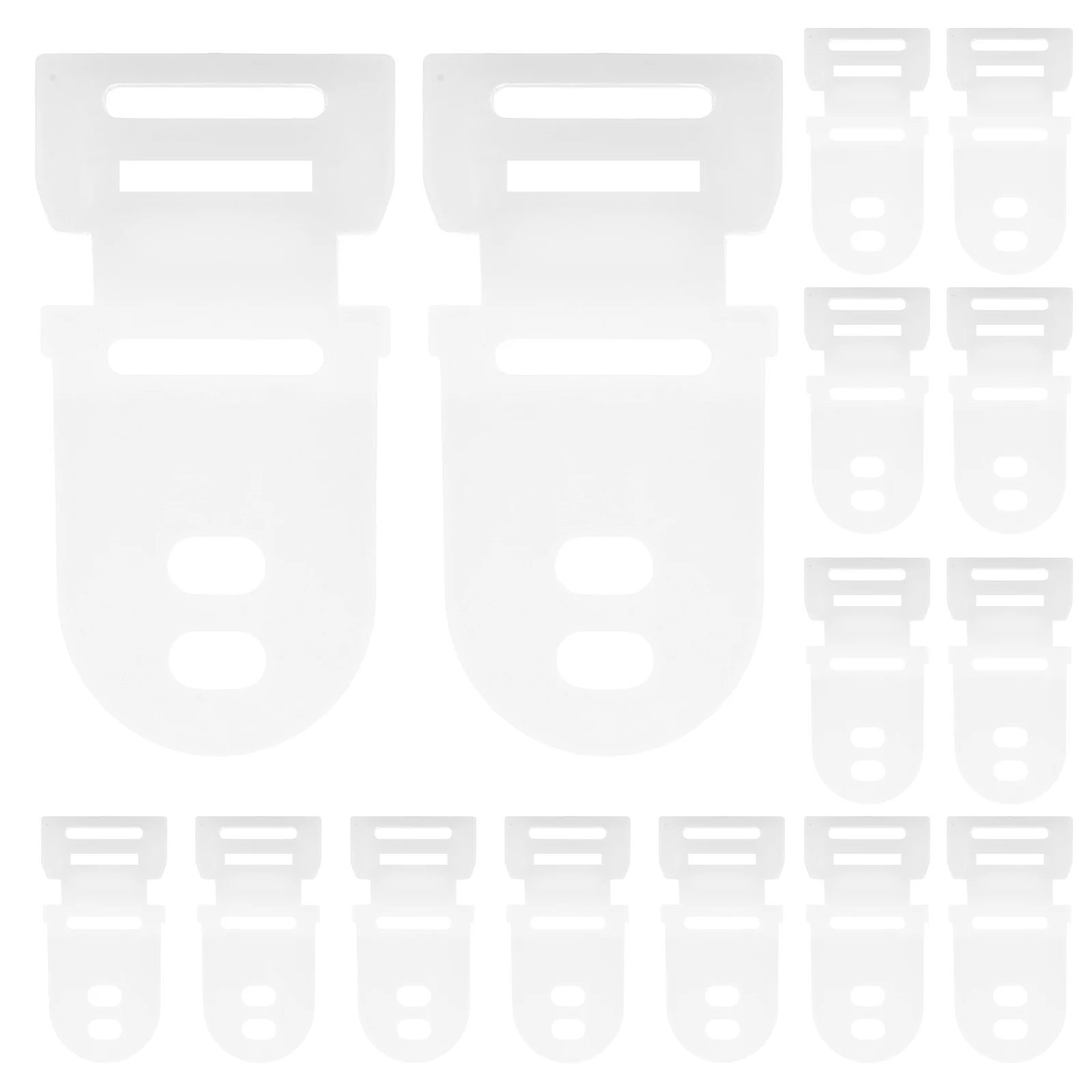 

20 Pcs Accessories Hard Hat Clamp Travel Chin Strap Buckle Replacement Plastic Chinstrap Attachment