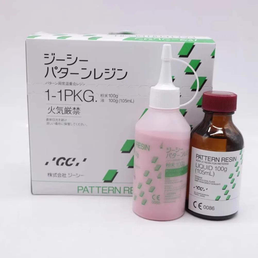 Original FUJI GC Tissue Conditioner Denture Reline Material Dental Pattern Acrylic Resin Set Self Cure Soft Liner Powder Liquid
