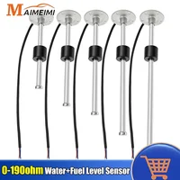 Sensor de nivel de combustible de coche MH 0-190 ohm Sensor medidor de nivel de tanque de aceite A5 de acero inoxidable 100/200/500mm para barco Auto Car Marine 12V24V