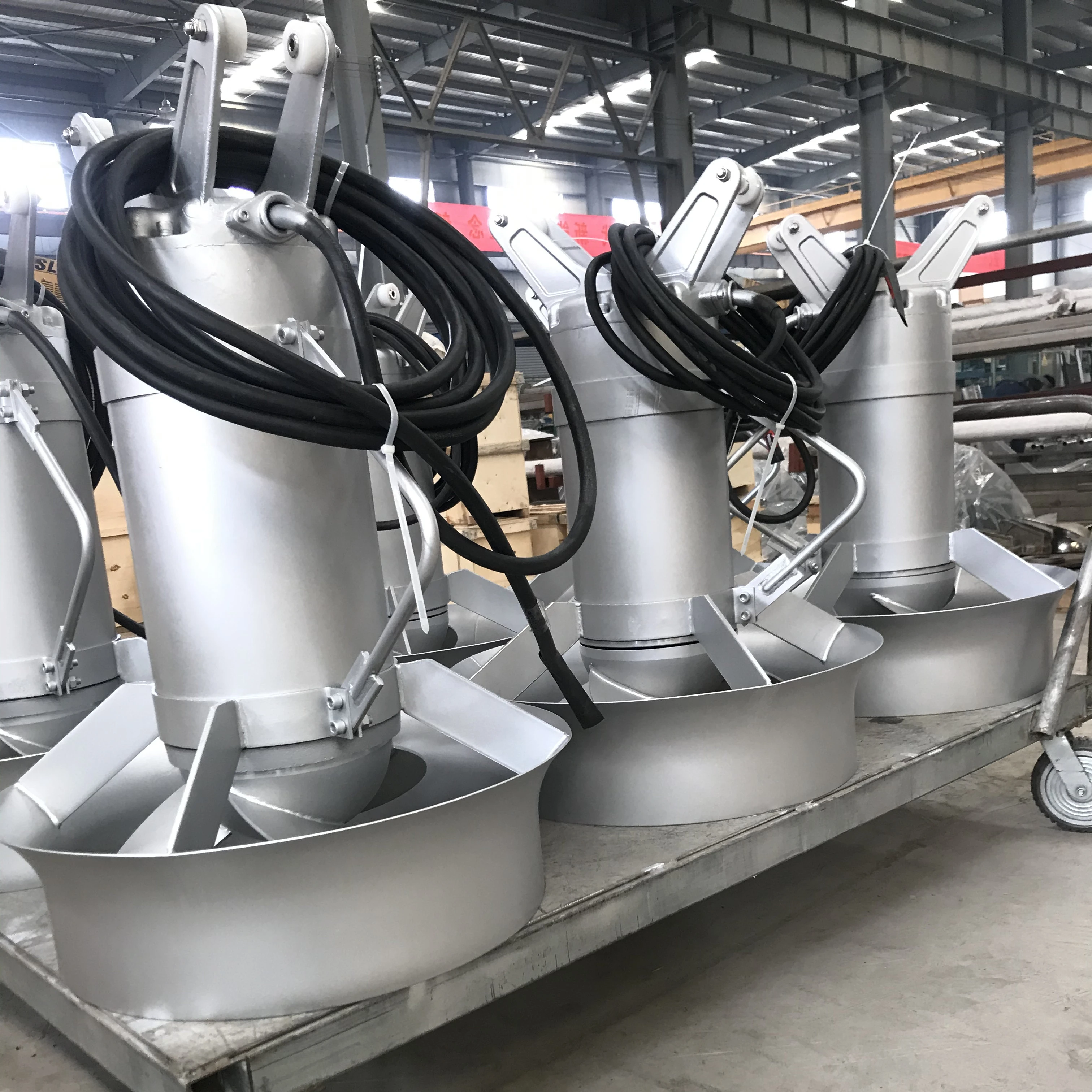 QJB 4KW Submersible Immersion Mixer 400mm Impeller 740RPM Motor for Customized Wastewater Treatment Mixing System