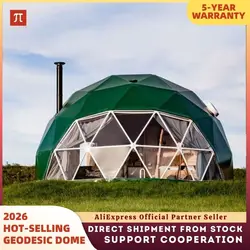 Trade Show Tent 6~9m Diameter Transparent Geodesic Luxury Dome Hotel Manor Tents Hotel Forest Glamping Round Dome Tent Outdoors