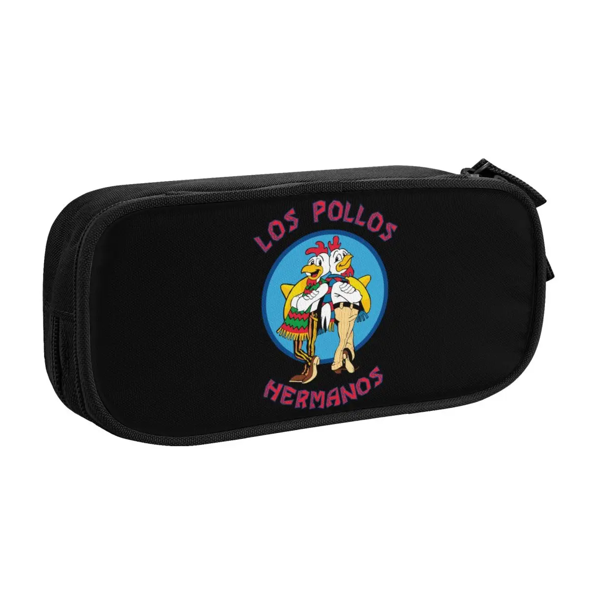 Custom Los Pollos Hermanos Breaking Bad Pencil Case for Large Capacity The Chicken Brothers Pen Box Bag School Supplies