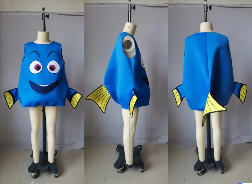Disfraz de pez payaso de Nemo, traje de Cosplay de película para Halloween, ropa de animales para adultos y niños, mono ajustado de rendimiento de dibujos animados