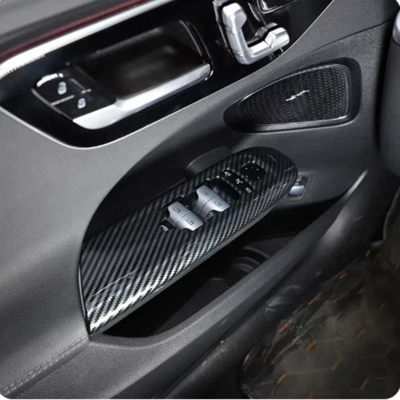 

For Mercedes Benz C Class W206 C200 C260 2022+ Car Glass Lift Decorative Panel ABS Interior lifting frame protection accessories