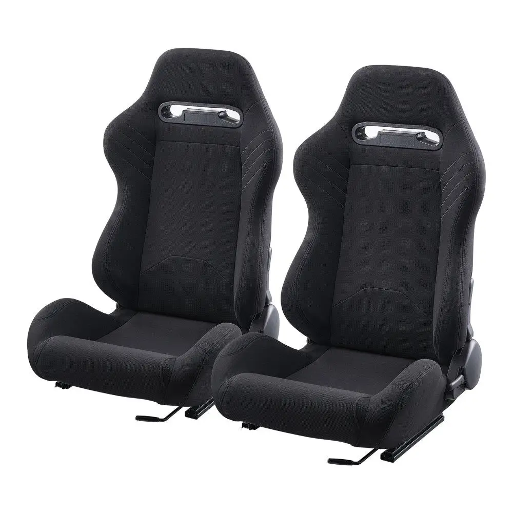 

2 Set Racing for SEAT Adjustable Racing Chair with Polyester Fabric & Slider