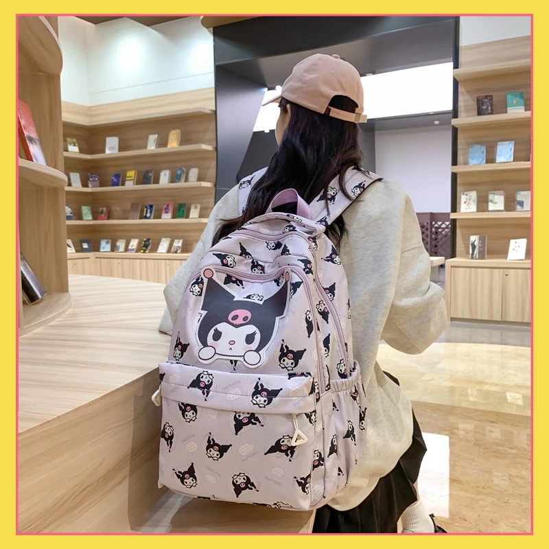 New MINISO Sanrio  backpack, cute dopamine girl, Meredith Kuromi student backpack, Jade Gui Dog backpack, student opening gift