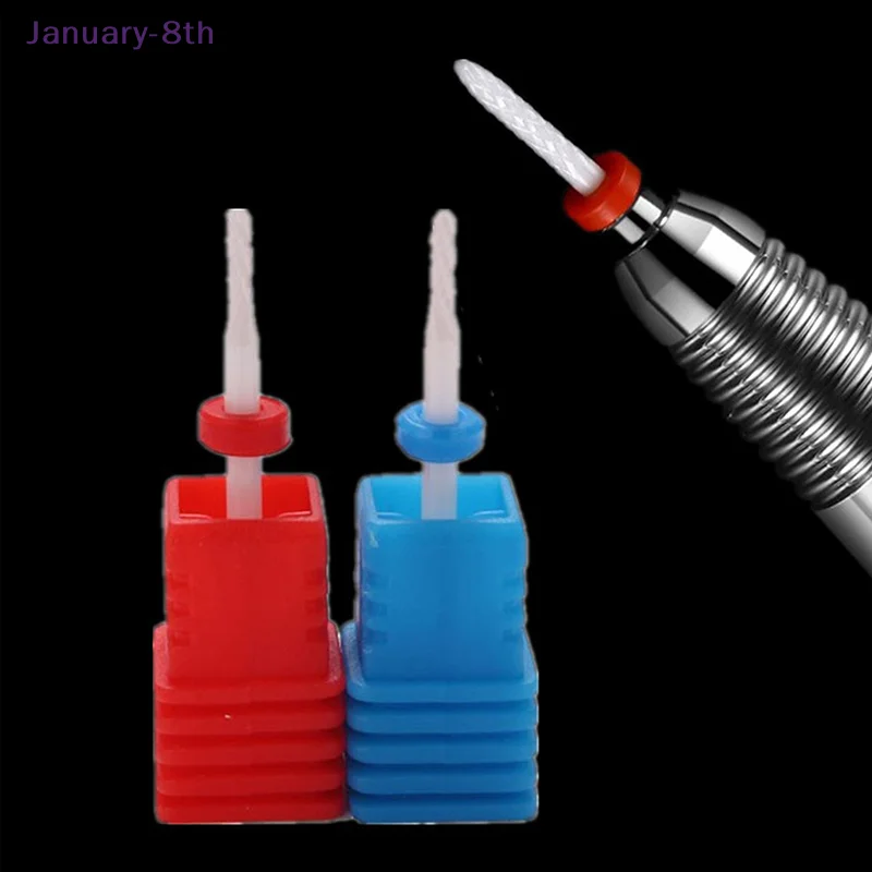 Trumpet Ceramic Nail Drill Bits For Electric Drill Manicure Pedicure Tools Nail Polishing Machine Accessories Equipment