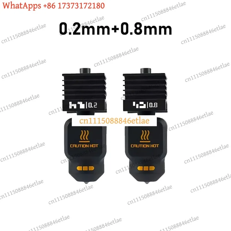 k3 for Bambu Lab X2D All Metal Hotend Assembly 0.2/0.4/0.6/0.8mm Hardened Steel Nozzle Standard Flow Replacement