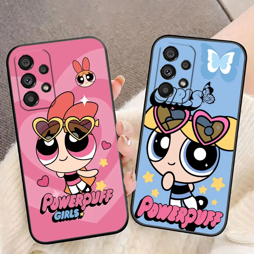 The P-Powerpuff Girls Phone Case For Samsung Galaxy A72 A71 A55 A54 A53 A52 A42 A35 A34 A33 A32 A23 A22 A21S A20S A14 Case Shell