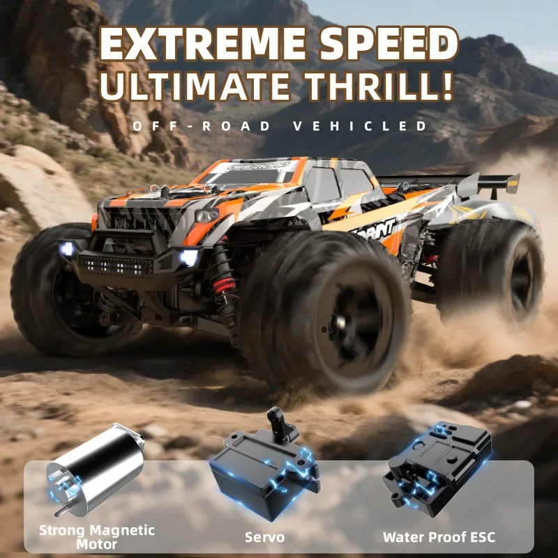 9309E 1:18 hoge snelheid 4WD RC auto, 2.4G simulatie terreinwagen all-terrain afstandsbediening crawler voor volwassenen en kinderen