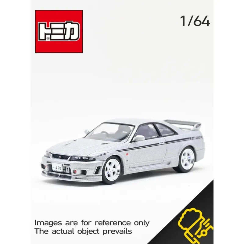 TAKARA TOMY TOMICA TLV LV-N NISMO 400R Matsuda Secondary GTR R33 Diecast alloy car model Silver holiday gift toy for children.