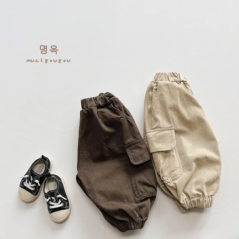 Children's Pant  Autumn New Boys' Casual Pant Korean Fashion All Match Boy's Pant Trousers 1-7Year Girl's Pant